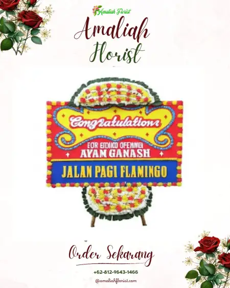 Sewa Papan Bunga Gedung Pernikahan Ciseeng